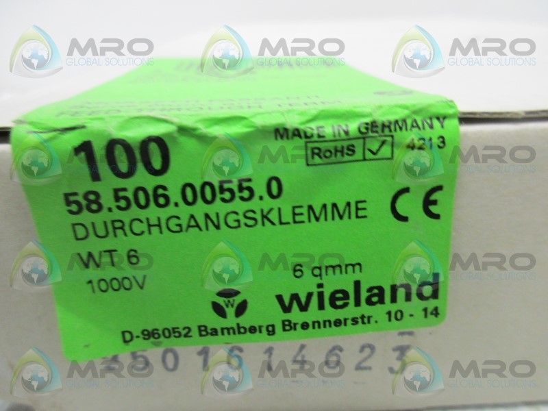 WIELAND 58.506.0055.0 TERMINAL BLOCK (IN BOX)  NSNP