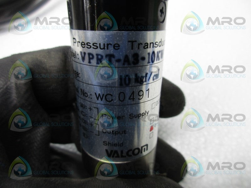 VALCOM VPRT-A3-10KW-4 PRESSURE TRANSDUCER W/ CABLE  NSNP