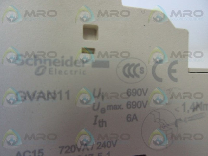 SCHNEIDER GVAN11 AUXILIARY CONTACT  UNMP