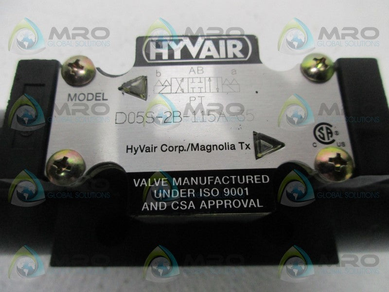 HYVAIR D05S-2B-115A-35 SOLENOID VALVE  NSMP