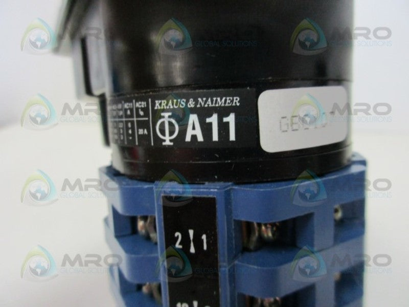 KRAUS & NAIMER A11GBC107 ROTARY SWITCH  NSNP