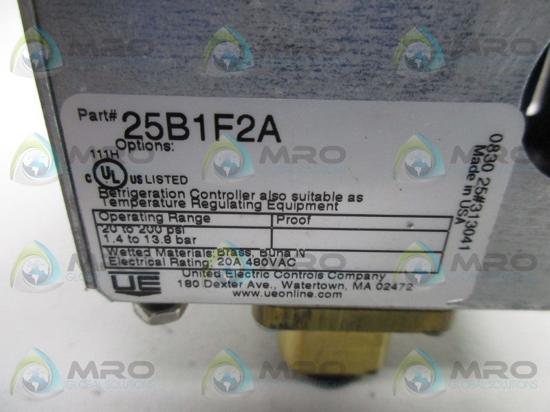 UNITED ELECTRIC 25B15F2A TEMPERATURE SWITCH  NSNP