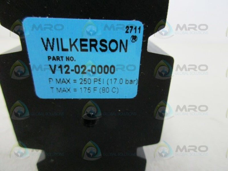WILKERSON V12-02-0000 LOCKOUT VALVE  NSNP