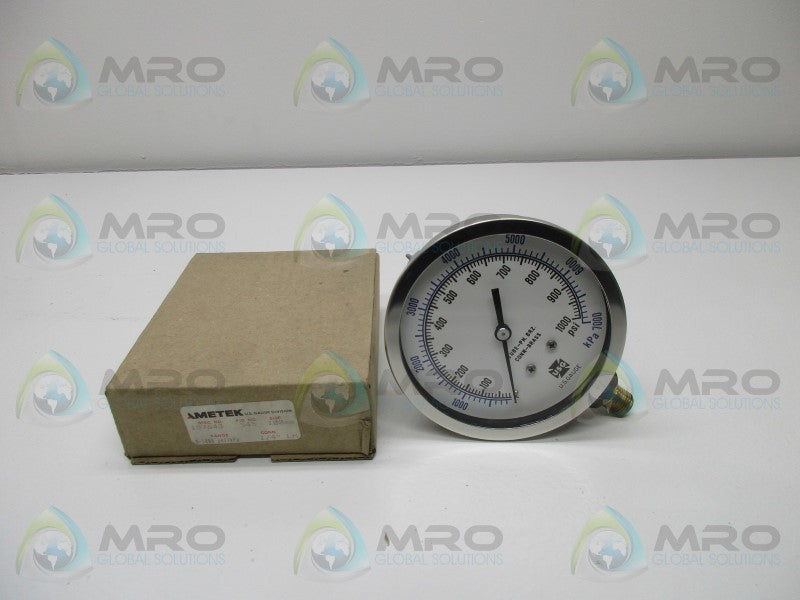 AMETEK 157643 PRESSURE GAUGE 0-1000 PSI/KPA  NSMP