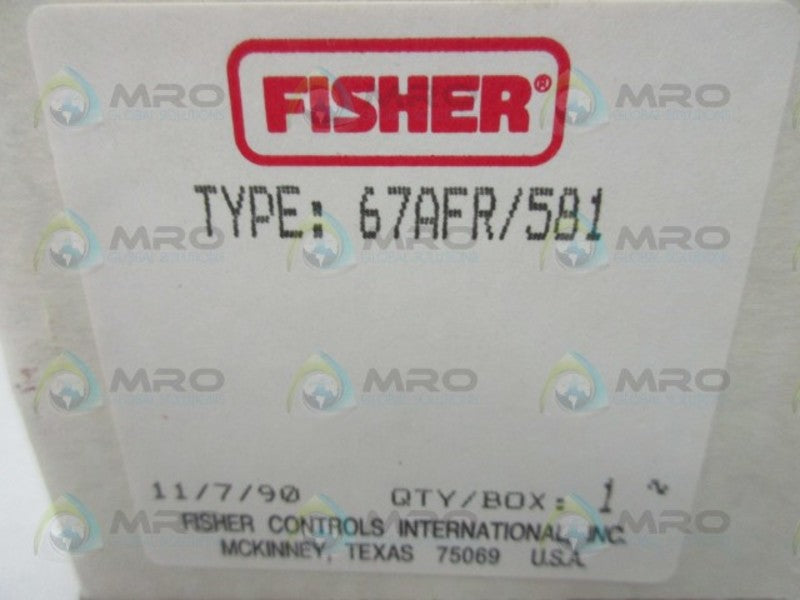 FISHER 67AFR/581 PRESSURE REGULATOR  NSMP