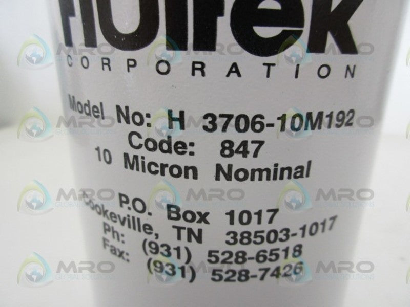 FLUITEK H3706-10M192 SPIN ON FILTER  NSMP