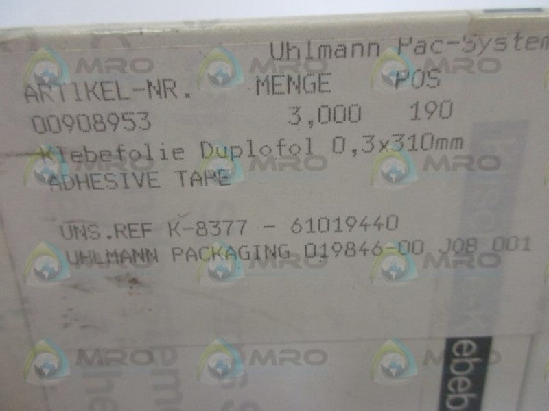 UHLMANN 00908953 ADDHESIVE TAPE  NSMP