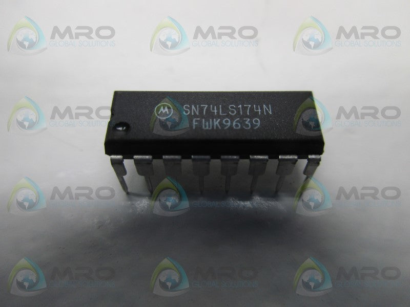 MOTOROLA SN74LS174N 16-PIN DIP IC  NSNP