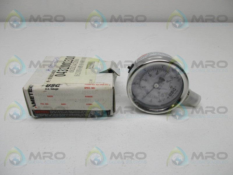 USG 256185 PRESSURE GAUGE 30INHG/60PSI  NSMP