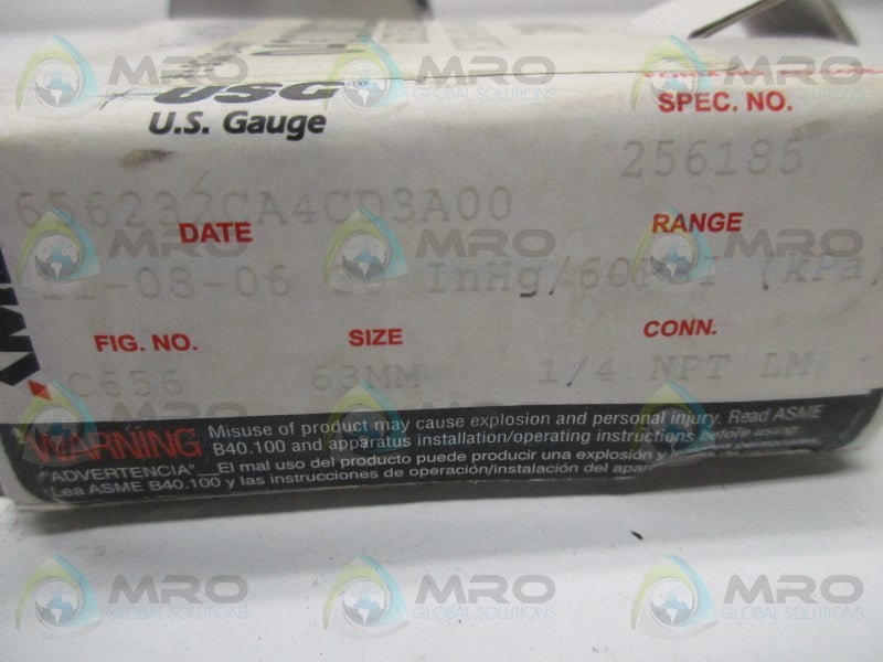 USG 256185 PRESSURE GAUGE 30INHG/60PSI  NSMP