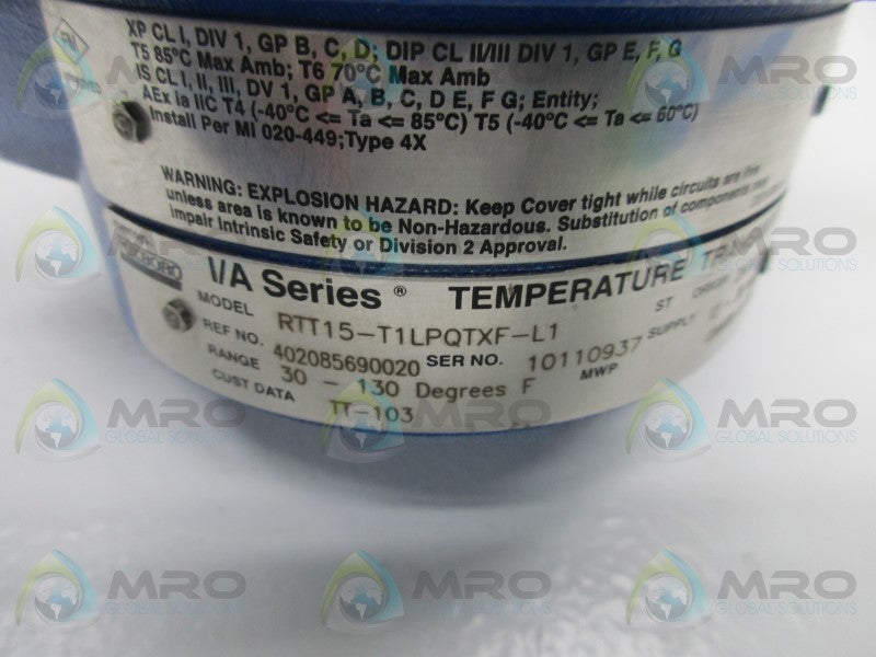 FOXBORO RTT15-T1LPQTXF-L1 TEMPERATURE TRANSMITTER  UNMP