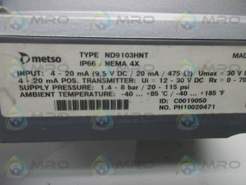 MESTO ND9103HNT INTELLIGENT VALVE CONTROLLER  UNMP