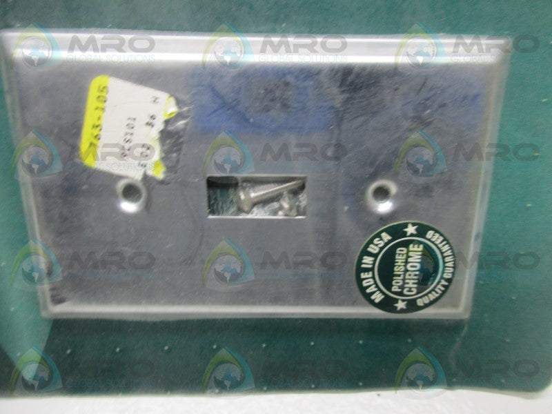 JACKSON DEERFIELD 9CS101 CHROME SWITCH WALL PLATE  NSMP