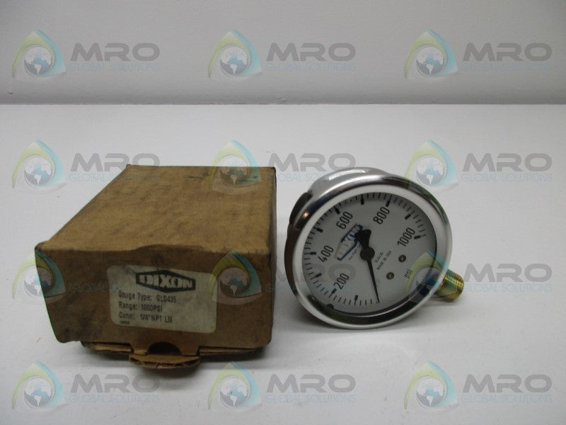 DIXON GLS435 PRESSURE GAUGE 1000 PSI  NSMP