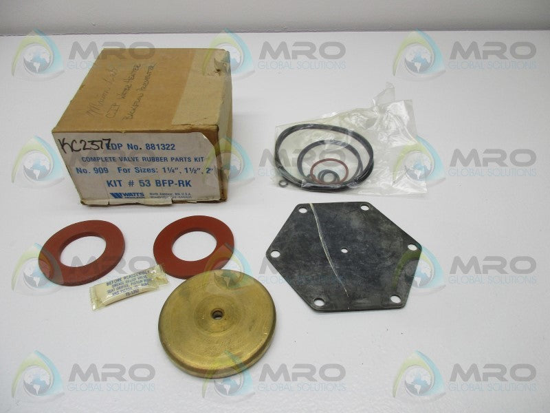 WATTS 881322 VALVE RUBER PARTS KIT  NSMP