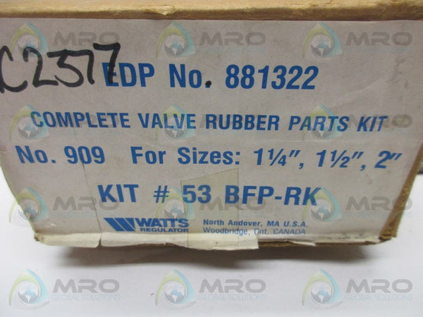 WATTS 881322 VALVE RUBER PARTS KIT  NSMP