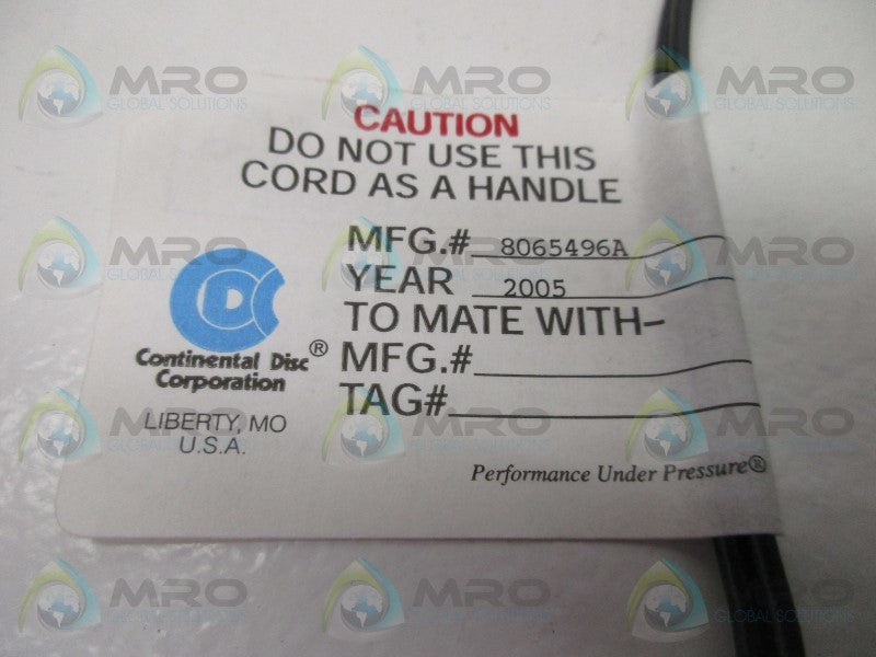 CONTINENTAL DISC 8065496A 316-FEP-FEP RUPTURE DISK 3"  NSMP