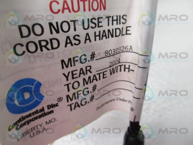 CONTINENTAL DISC 8030326A RUPTURE DISK  NSMP