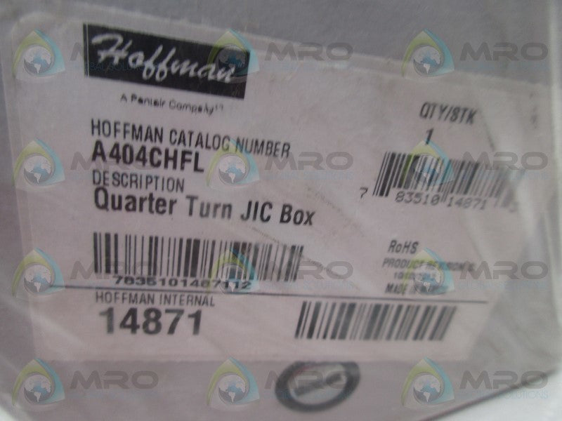 HOFFMAN A404CHFL QUARTER TURN JIC BOX  NSMP