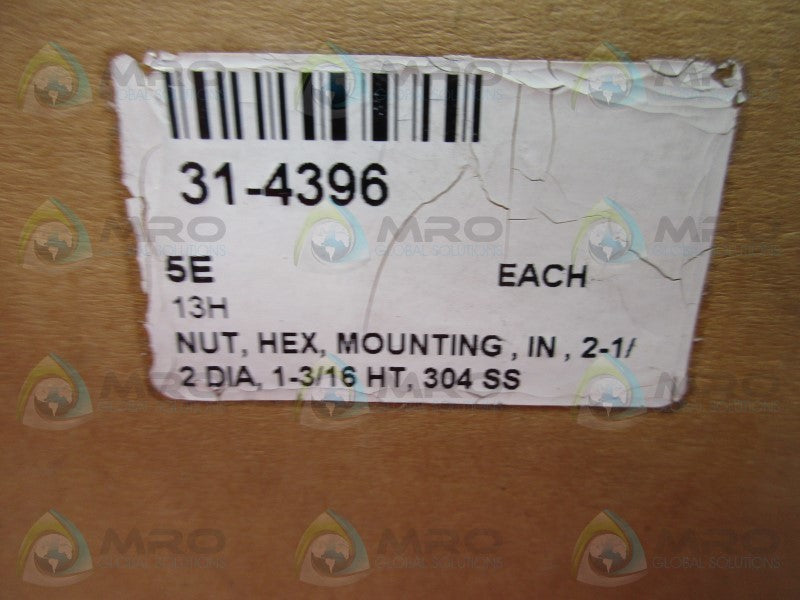 WAUKESHA 31-4396 HEX NUT 2.5"  NSMP