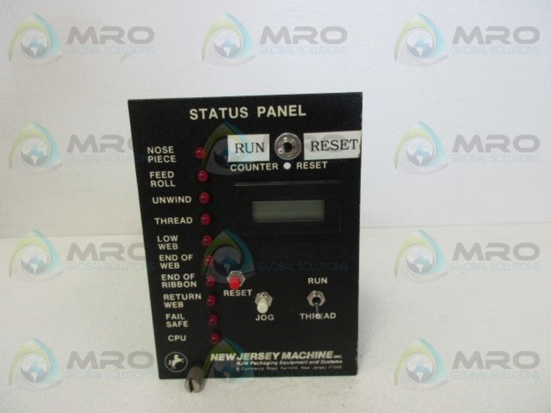 NSNP JERSEY MACHINE SA320-822 STATUS PANEL MODULE  NSMP