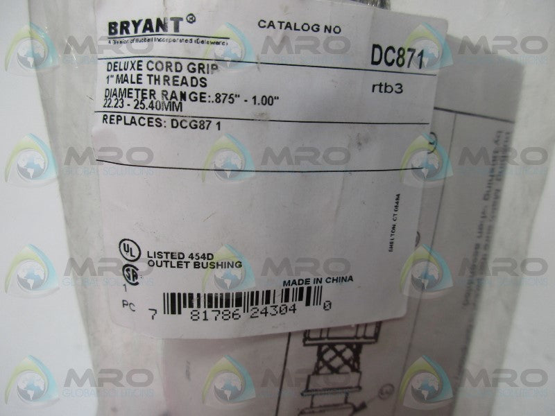 BRYANT DC871 DELUX CORD GRIP  NSMP