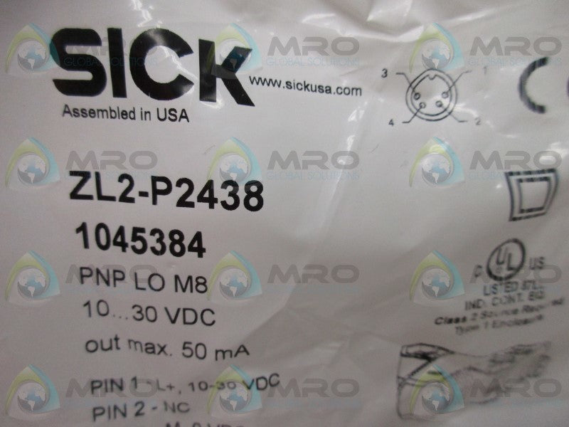 SICK ZL2-P2438 RETRO REFLECTIVE CONNECTOR  NSMP