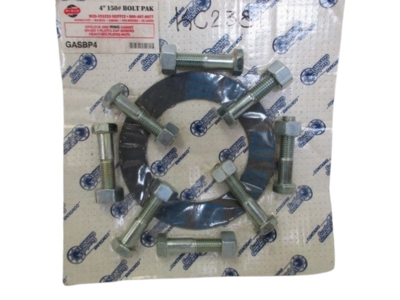 MIDCO GASBP4 4" 150# BOLT PAK RING GASKET KIT  NSMP