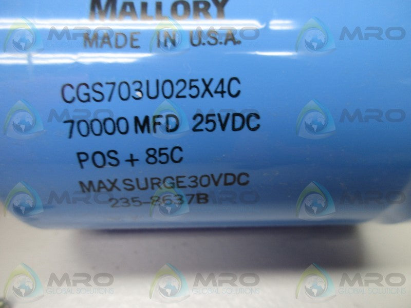MALLORY CGS703U025X4C CAPACITOR  NSMP