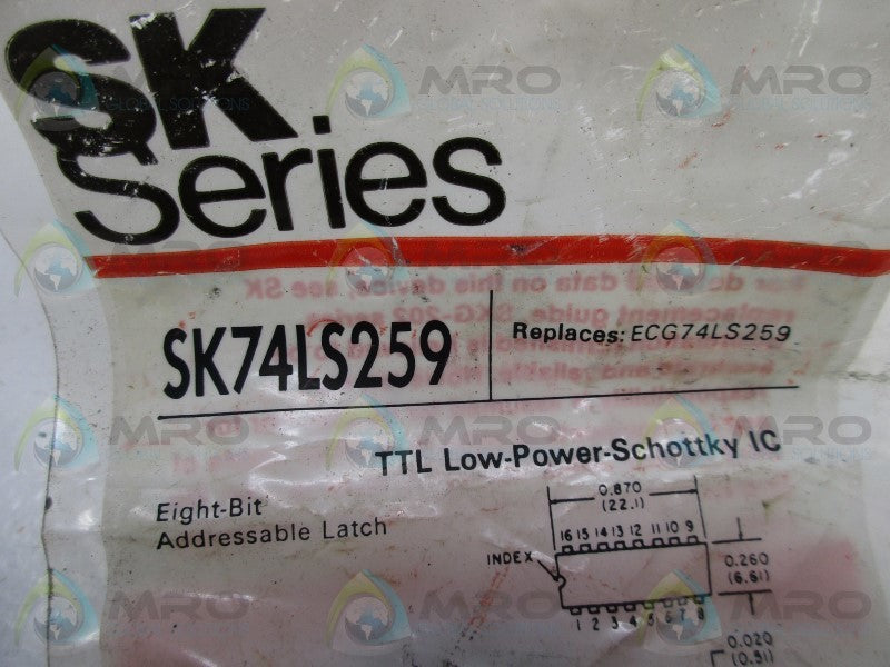 RCA SK74LS259 TTL LOW POWER SCHOTTKY IC  NSMP