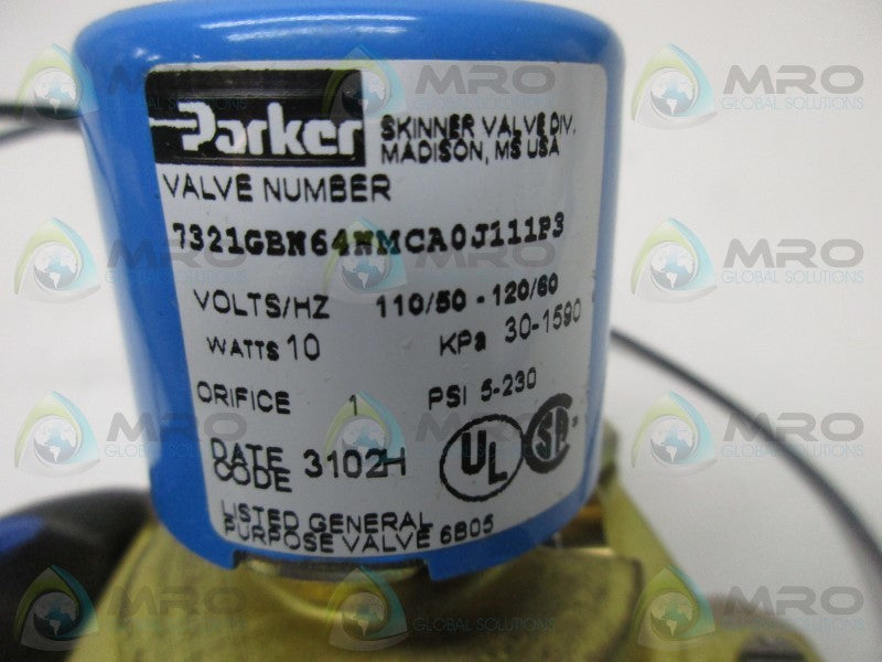 PARKER 7321GBN64NMCA0J111P3 SOLENOID VALVE  NSMP