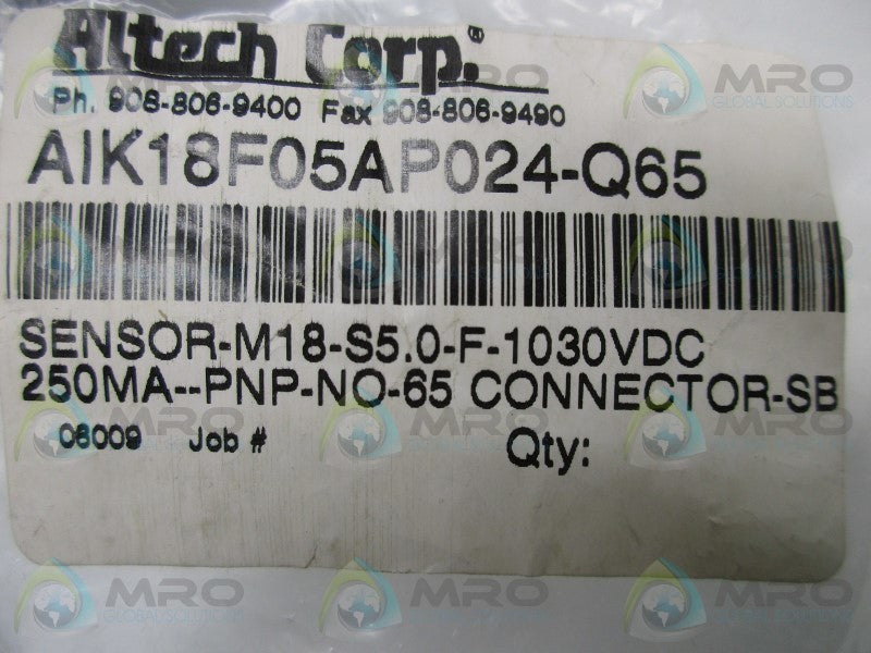ALTECH CORP AIK18F05AP024-Q65 CONNECTOR SENSOR  NSMP