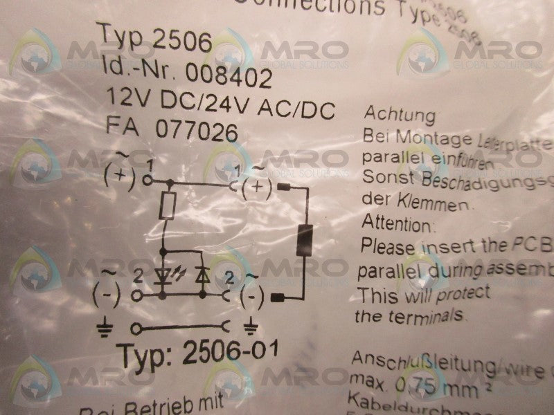 BURKERT 2506-01 CONNECTOR  NSMP