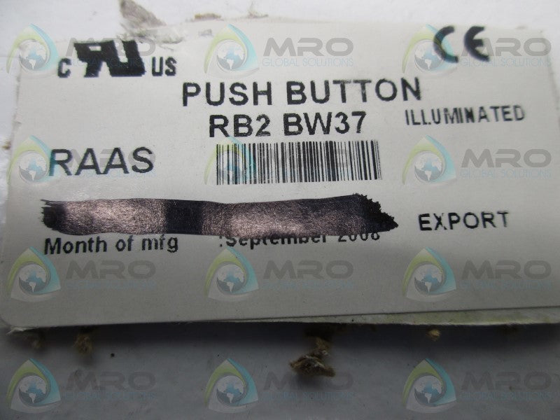 SHAMROCK CONTROLS RB2-BW37 PUSHBUTTON  NSNP