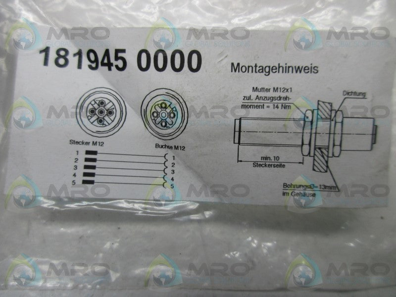 WEIDMULLER 1819450000 SENSOR  NSMP