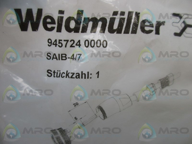 WEIDMULLER SAIB-4/7 CONNECTOR  NSMP