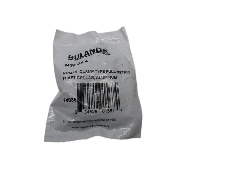 RULAND MSP-25-A SHAFT COLLAR CLAMP  NSMP