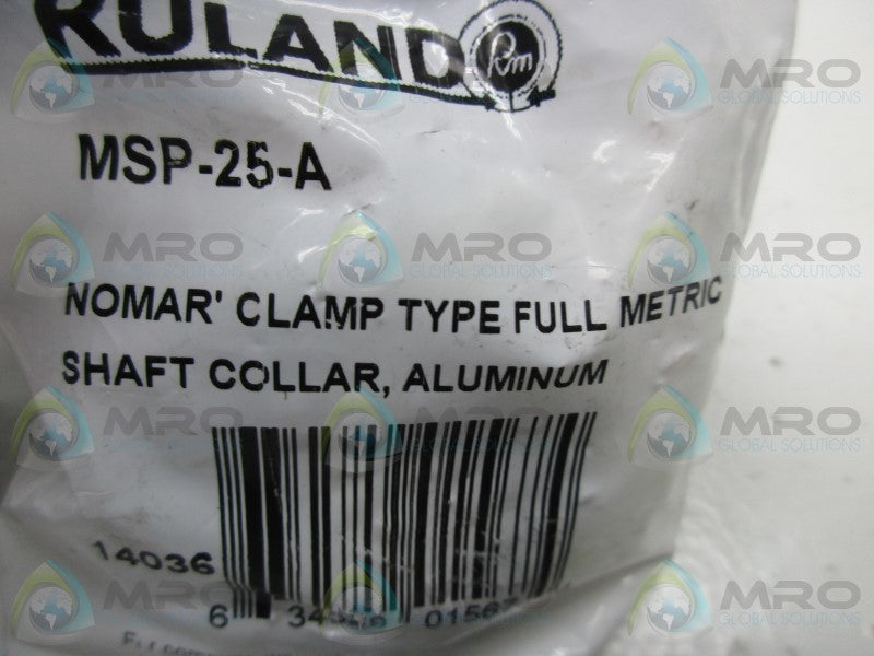 RULAND MSP-25-A SHAFT COLLAR CLAMP  NSMP