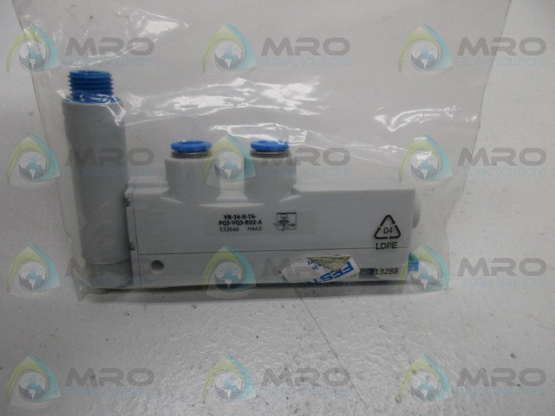 FESTO VN-14-H-T4-PQ3-VQ3-RO2-A VACUUM GENERATOR  NSMP