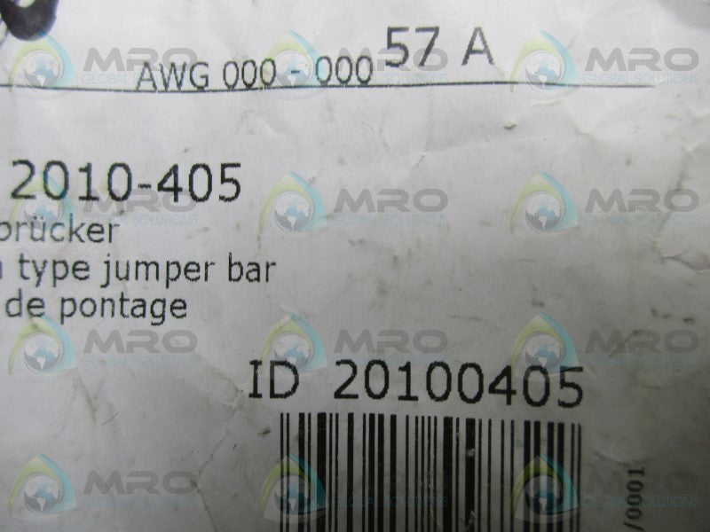 WAGO 2010-405 PUSH IN TYPE JUMPER BAR  NSNP