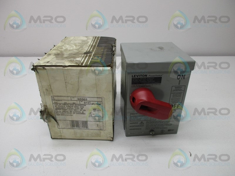 LEVITON N3303 MANUAL MOTOR STARTER  NSMP