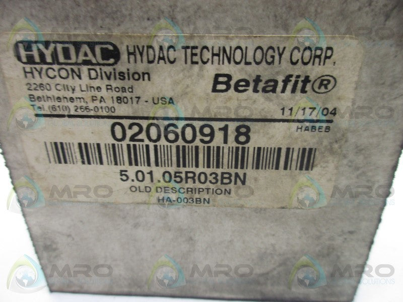 HYDAC 02060918 FILTER ELEMENT  NSMP