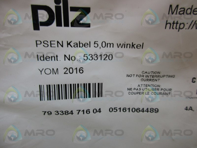 PILZ 533120 5M 4PIN  NSMP