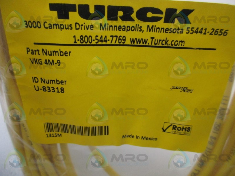 TURCK VKG4M-9 CABLE  NSMP