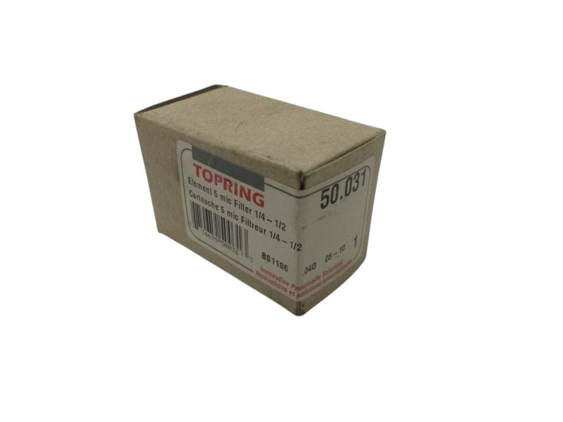 TOPRING 50.031 ELEMENT 5 MIC FILTER 1/4" - 1/2"  NSMP