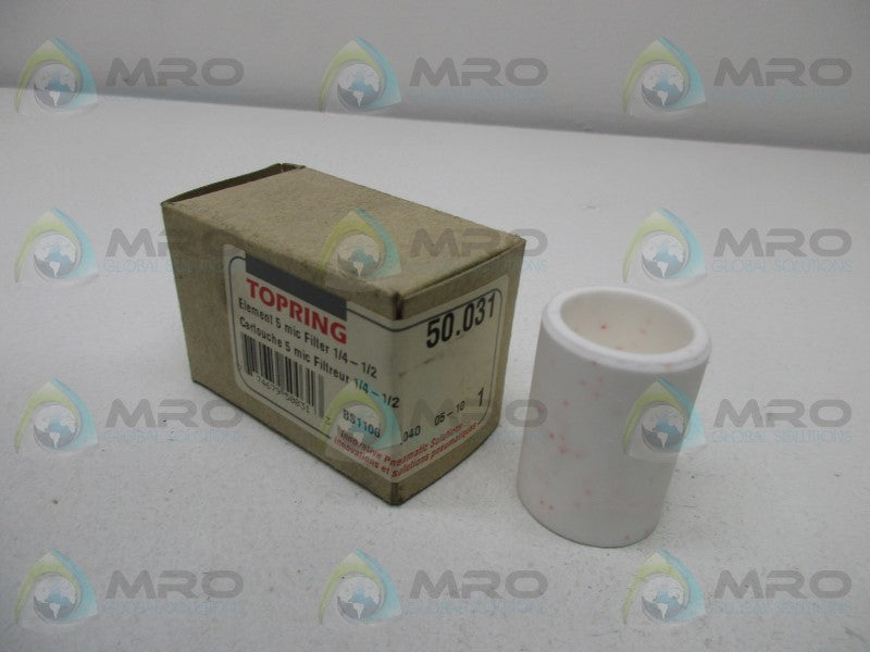 TOPRING 50.031 ELEMENT 5 MIC FILTER 1/4" - 1/2"  NSMP
