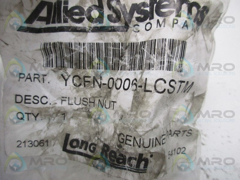 ALLIED SYSTEMS YCFN-0006-LCSTM FLUSH NUT  NSMP