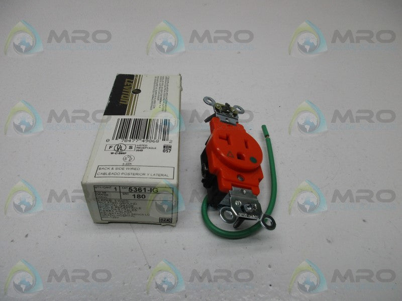 LEVITON 5361-IG RECEPTACLE 2P 3W  NSMP