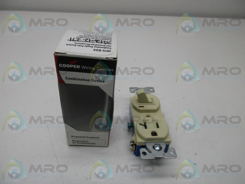 COOPER 291V-BOX RECEPTACLE W/ SWITCH NSMP