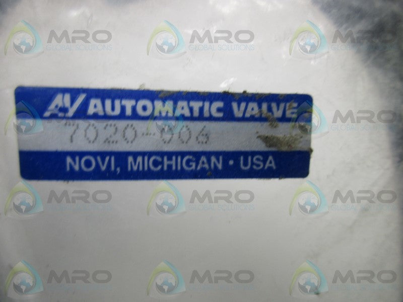 AUTOMATIC VALVE 7020-006 DIN CONNECTOR MOLDED W/ CORD  NSMP